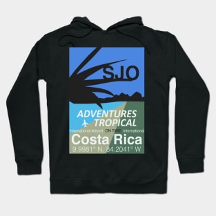 Pura Vida Adventures: SJO Airport Code Design Hoodie